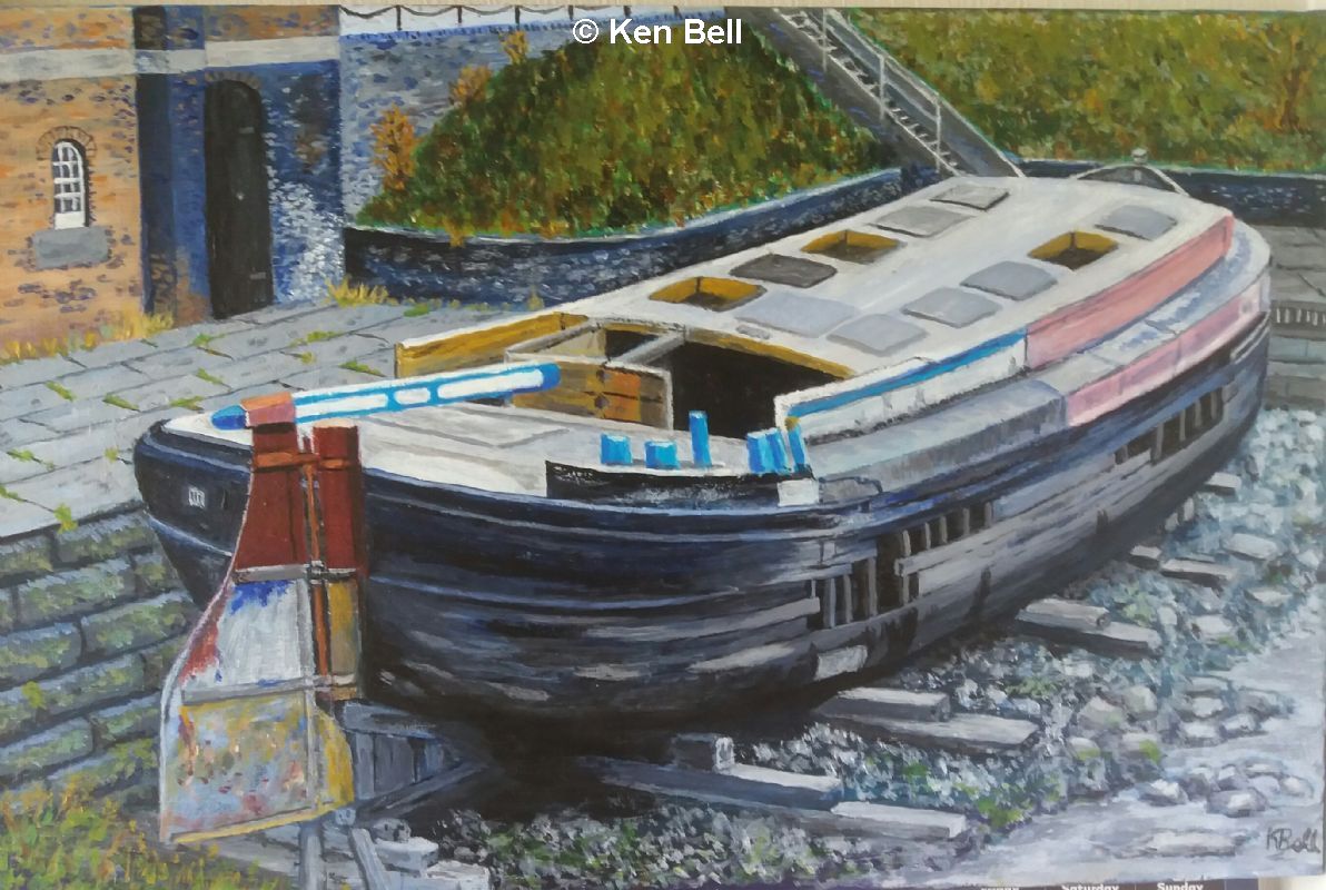 Old Boat Painting
